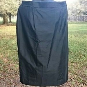 NWT - 100% Black, Silk Skirt by Rena Rowan